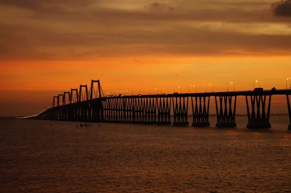 Puente sobre el lago de Maracaibo — Stock Photo, Image