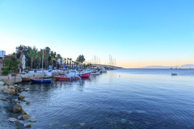 Bodrum plaj ve liman sabah