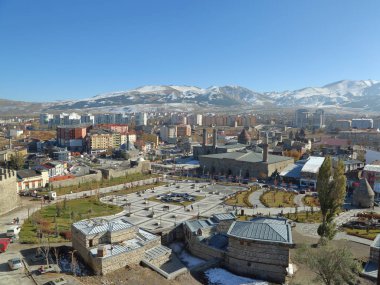 Erzurum, Erzurum, Türkiye 'de tarihi kent manzarası