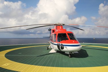 offshore çalışma, helikopter değiştirme Kulesi, deniz, indi