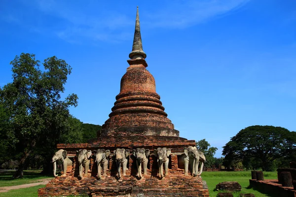 Wat Chang Lom, Sukhothai, staré město, historické, civilizace, hist — Stock fotografie