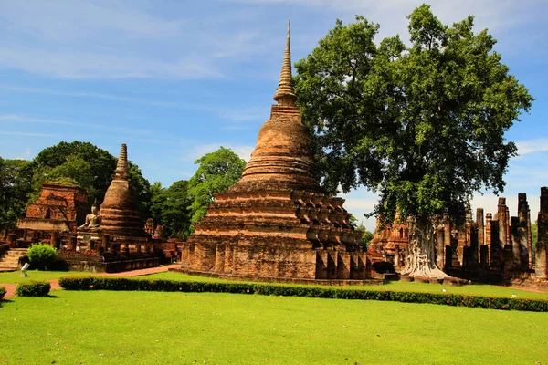 Historický Park Sukhothai, Sukhothai, staré město, historické, civili — Stock fotografie