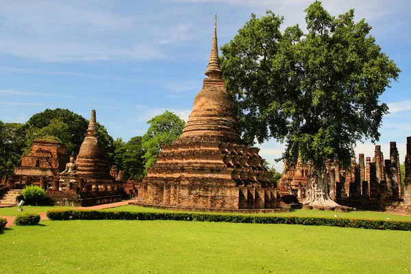 Historický Park Sukhothai, Sukhothai, staré město, historické, civili — Stock fotografie