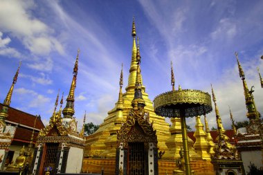 Tapınağı pagoda, Buda heykeli, Tak, Tayland, Kuzey, kutsal görüntüsünü.