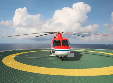 offshore çalışma, helikopter değiştirme Kulesi, deniz, indi