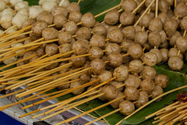 Fried Meatballs in Thailand — Stock Photo, Image