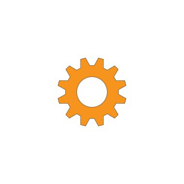 Vektör cog (dişli) kutsal kişilerin resmi, arka plan üzerinde tepki