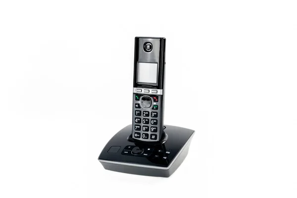 Teléfono moderno dect inalámbrico aislado — Foto de Stock