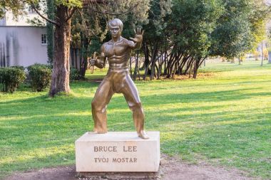 Bruce Lee statue  clipart