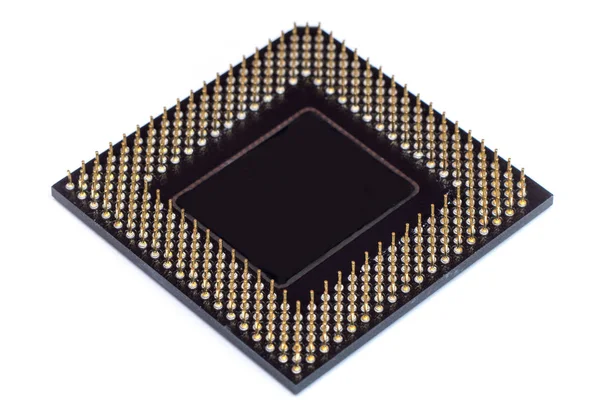 CPU centrale verwerking unit microchip geïsoleerd — Stockfoto