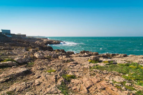 Tormenta en la costa de Polignano a Mare — Foto de Stock