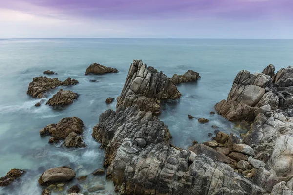 Monterey Peninsula Coastline a Twilight - California — Foto Stock