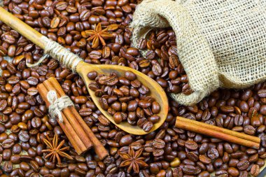 Eski arka plan üzerinde siyah kahve