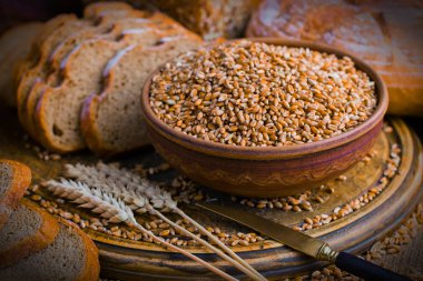 Buğday fasulye masada