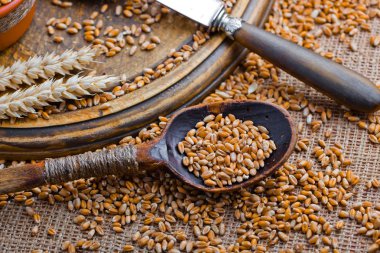 Buğday fasulye masada