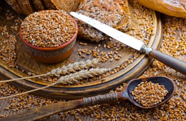 Buğday fasulye masada