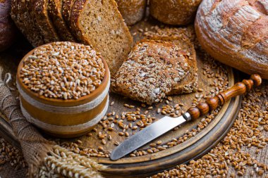 Buğday fasulye masada