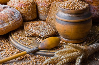 Buğday fasulye masada