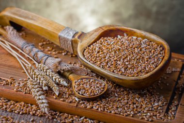 Buğday fasulye masada