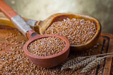 Buğday fasulye masada