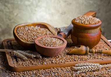 Buğday fasulye masada