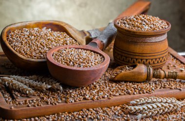 Buğday fasulye masada