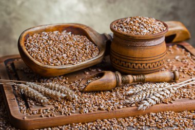 Buğday fasulye masada