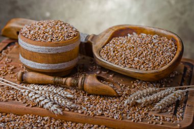 Buğday fasulye masada