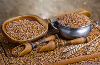 Buğday fasulye masada