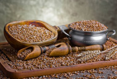 Buğday fasulye masada