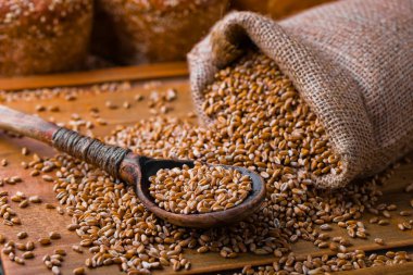 Buğday fasulye masada