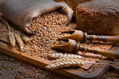 Buğday fasulye masada