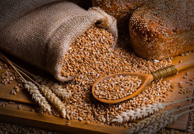 Buğday fasulye masada