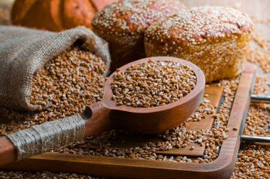 Buğday fasulye masada