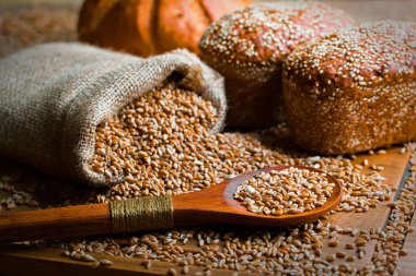 Buğday fasulye masada