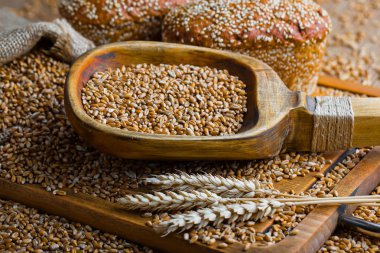 Buğday fasulye masada