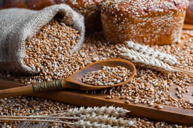 Buğday fasulye masada