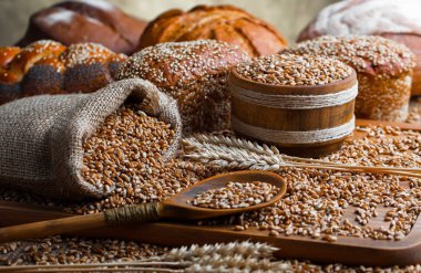 Buğday fasulye masada