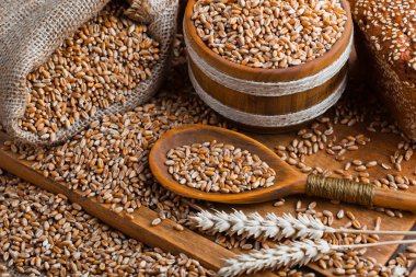 Buğday fasulye masada