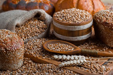 Buğday fasulye masada