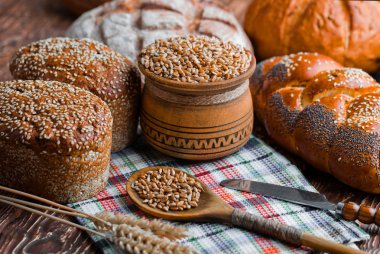 Buğday fasulye masada