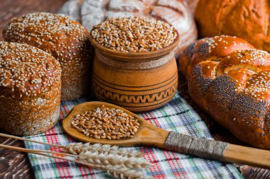 Buğday fasulye masada