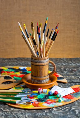 boya ve fırça çizimi için