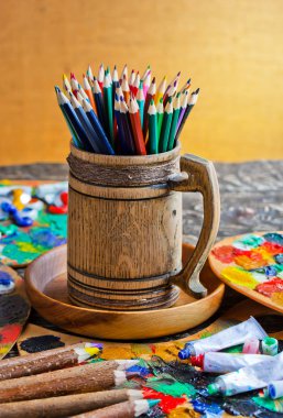 boya ve fırça çizimi için