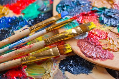 boya ve fırça çizimi için