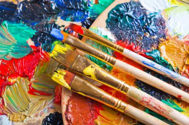 boya ve fırça çizimi için