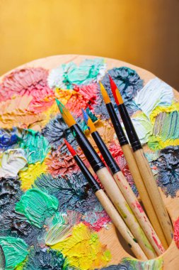 boya ve fırça çizimi için