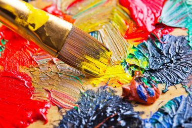 boya ve fırça çizimi için