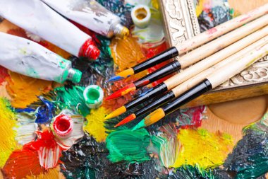 boya ve fırça çizimi için