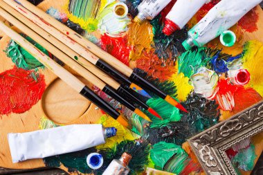 boya ve fırça çizimi için